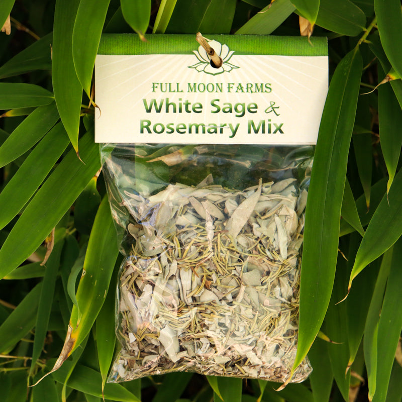 White Sage & Rosemary Mix Incense Full Moon Farms 