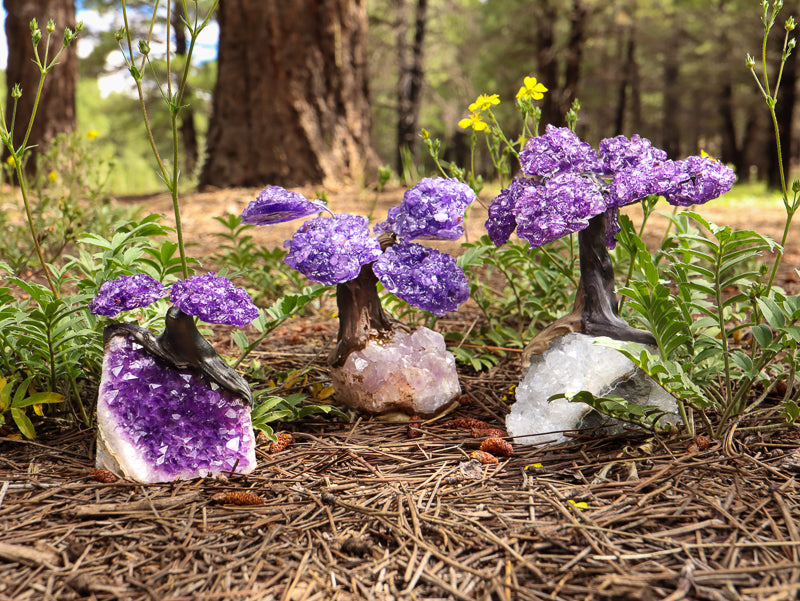 amethyst stone bonsai tree Amethyst Gemstone Carved Trees
