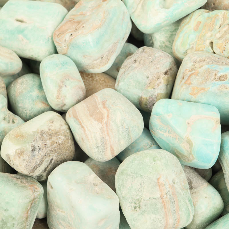Caribbean Calcite Tumbled Crystal Tumbled Aquarius Sign 