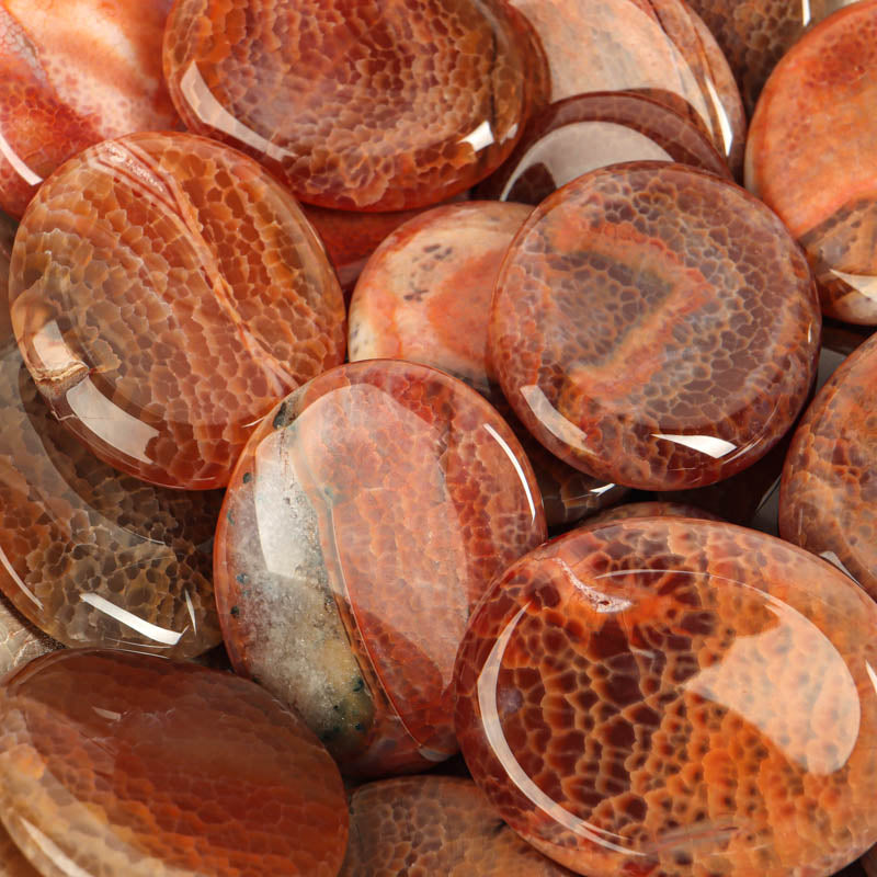 Fire Agate Palm Stone Crystal Palm Stones Aries 