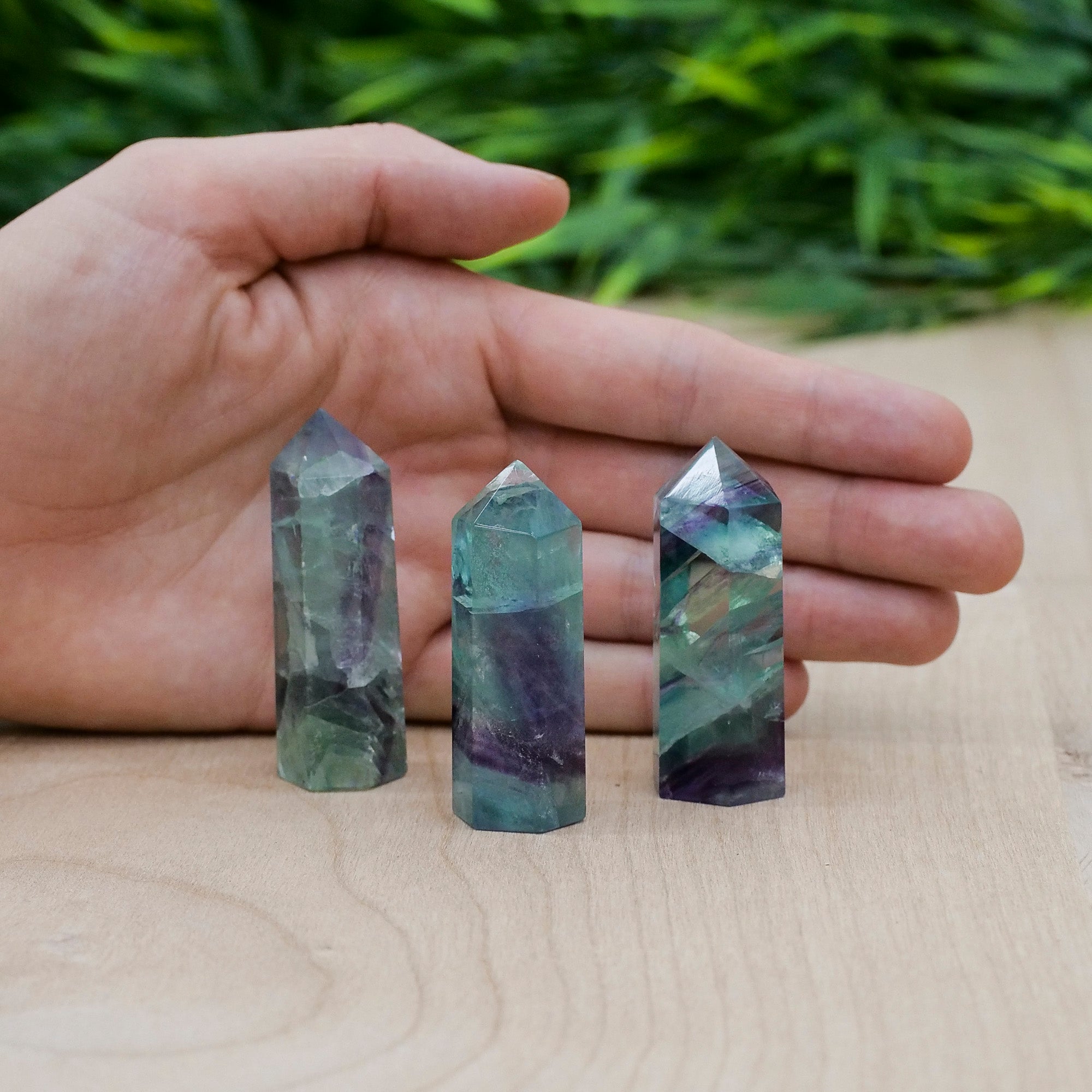 Small Fluorite Point Crystal Point Aquarius 