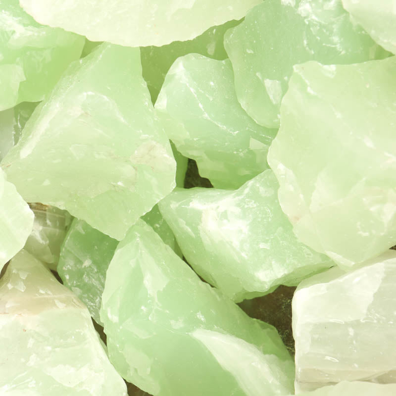 Raw Green Calcite Crystal Chunk Cancer Sign 