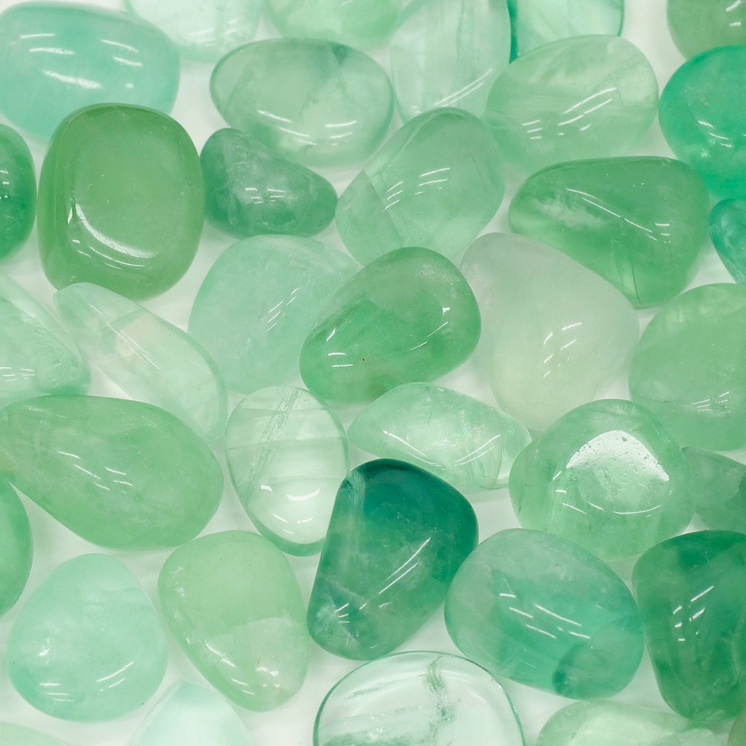 Green Fluorite Tumbled Crystal Tumbled Crystal Magic 