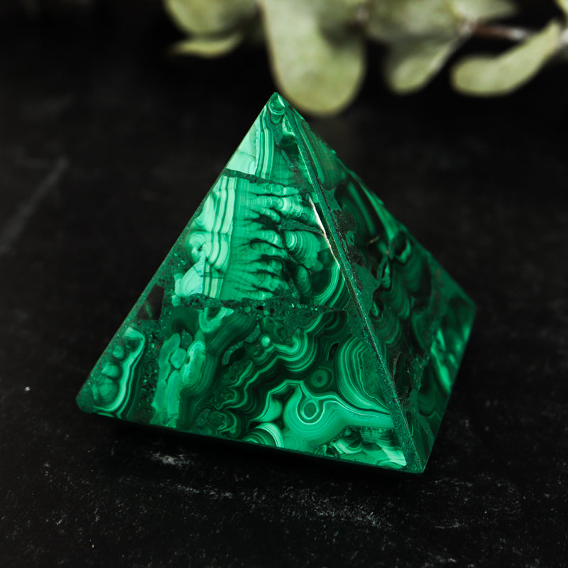 Malachite Pyramid Crystal Pyramid Crystal Magic 