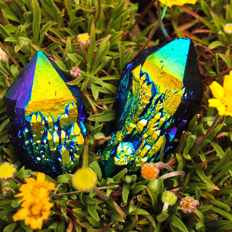 Aura Crystals Rainbow Quartz Cluster – Aura Crystals, LLC Aura Crystals Rainbow Quartz Cluster – Aura Crystals, LLC