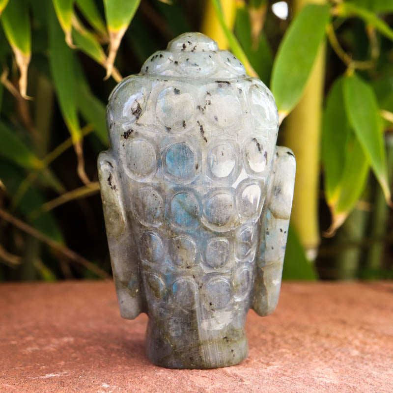Labradorite Smiling Buddha Head Crystal Carvings Crystal Magic 