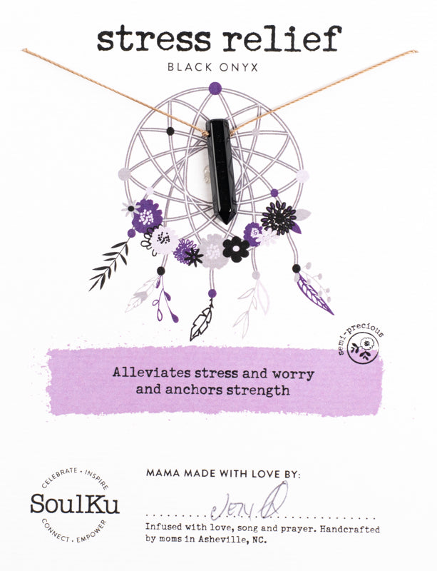 SoulKu Intention Necklaces Jewelry: Necklace Crystal Magic online Stress Relief 