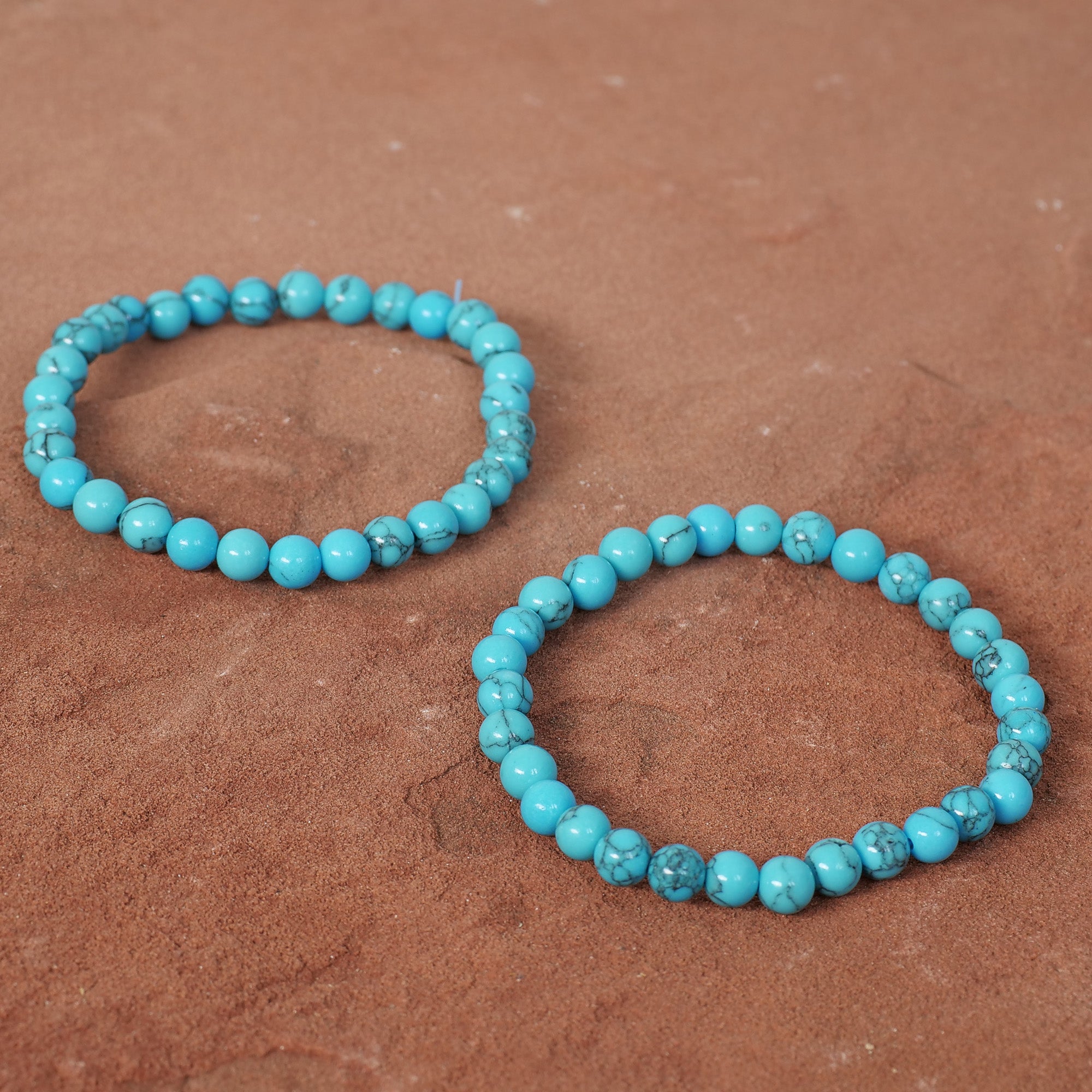 Turquoise-Howlite Bracelet Jewelry: Bracelet Milk and Honey 6mm 